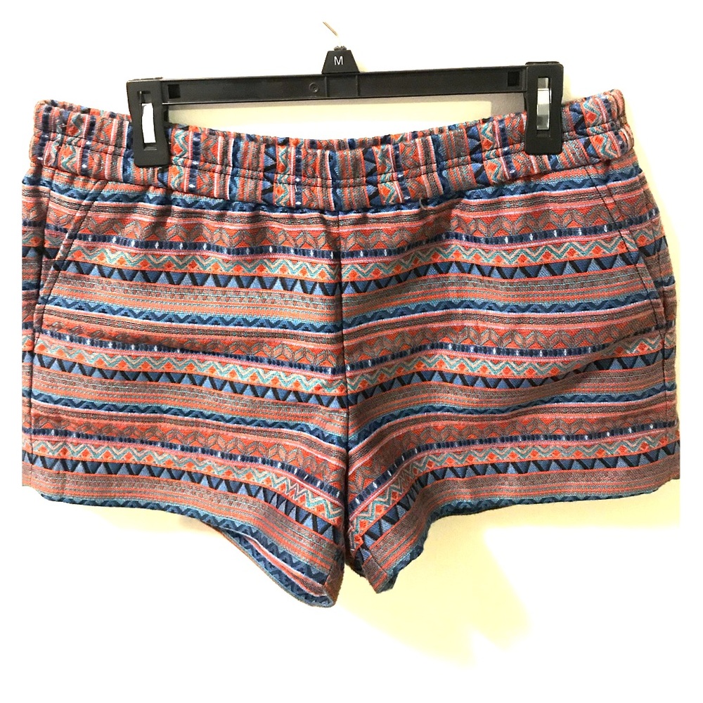 New J. Crew jacquard shorts.